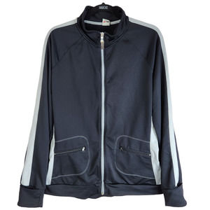 Alo Coolfit Womens Jacket Size XXL Black Athletic Athleisure Workout Yoga